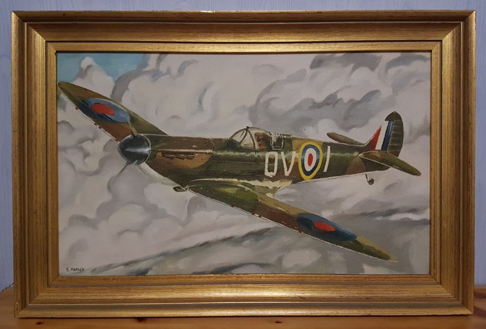 Schilderij van een Spitfire